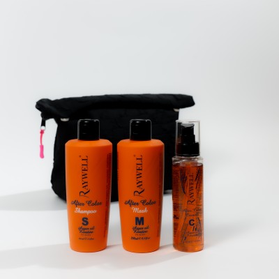 Набір для фарбованого волосся Raywell After Color з косметичкою у подарунок Raywell Black