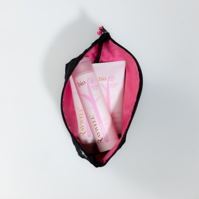 Розгладжуючий набір для волосся Raywell Bio BOMA  з косметичкою у подарунок Raywell Black