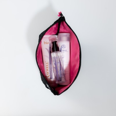 Набір для кучерявого волосся Raywell Bio з косметичкою у подарунок Raywell Black