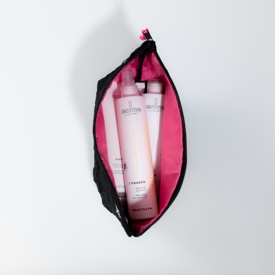 Набір для відновлення пошкодженого волосся Envie Sublime Keratin + термозахист з косметичкою у подарунок Raywell Black