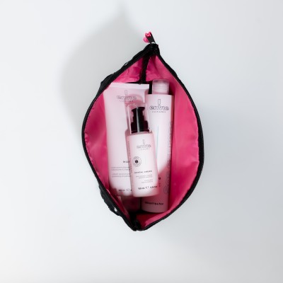 Набір для миттєвого відновлення волосся з амінокислотами Envie Sublime SOS з косметичкою у подарунок Raywell Black