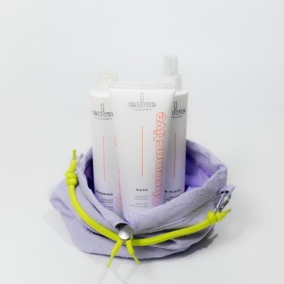 Набір для фарбованого волосся з гранатом Envie Sublime Chromactive з косметичкою у подарунок Envie Violet