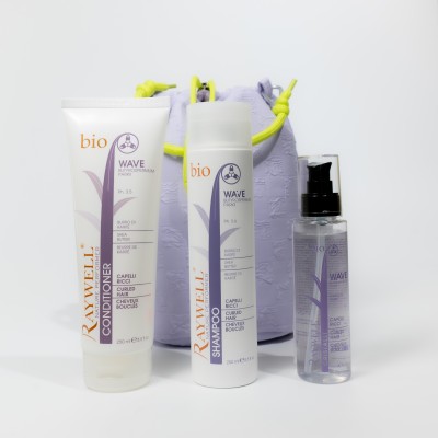 Набор для вьющихся волос Raywell Bio с косметичкой в подарок Envie Violet