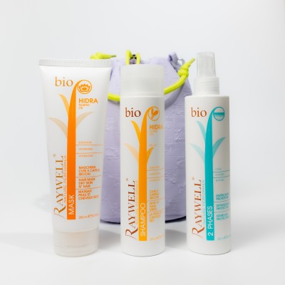 Зволожуючий набір для сухого волосся Raywell Hidra + спрей термозахист з косметичкою у подарунок Envie Violet