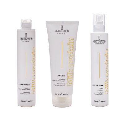 Міні Набір для пористого сухого та кучерявого волосся з молочними протеїнами Envie Sublime Milk 
