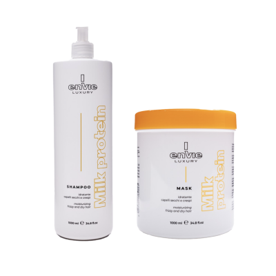 Набір для пористого сухого та кучерявого волосся з молочними протеїнами Envie Sublime Milk 