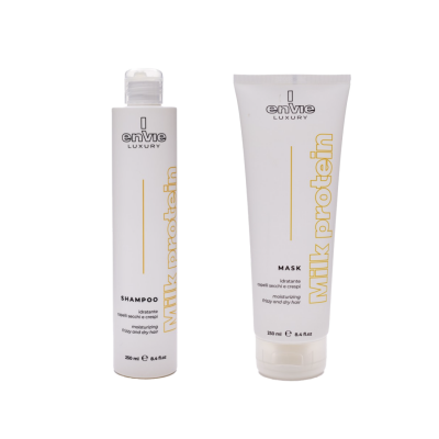 Міні Набір для пористого сухого та кучерявого волосся з молочними протеїнами Envie Sublime Milk